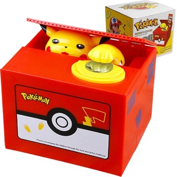 POKEMON SKARBONKA INTERAKTYWNA PIKACHU DLA DZIECI PUDEŁKO NA OSZCZĘDNOŚCI
