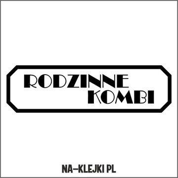 wlepy na samochód Rodzinne kombi NAKLEJKA