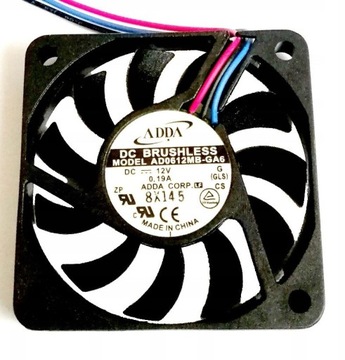 Wentylator ADDA 6010 60x60x10mm 12V - hurt 20szt.