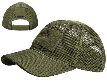 Czapka z Daszkiem Helikon Mesh Bejsbolówka Siatka Regulowana Olive Green