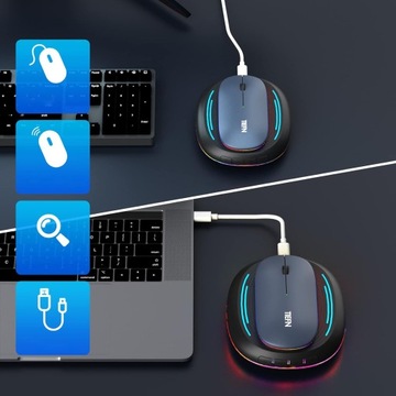 МЕХАНИЧЕСКИЙ ДВИГАТЕЛЬ ДЛЯ МЫШИ С ПОДКЛЮЧЕНИЕМ USB 7 ЦВЕТОВ