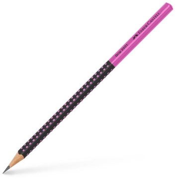 Ołówek Grip Two Tone czarny/różowy, Faber-Castell