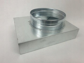 ВЫХОД ФИТИНГА ОТ ПРЯМОУГОЛЬНИКА НА КРУГ 150X50/100