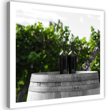 Obraz drukowany 50x50 butelki wina wino w butelce
