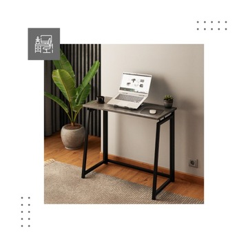 Легкий промышленный минималистичный складной стол LOFT Leader 1,5 Grey