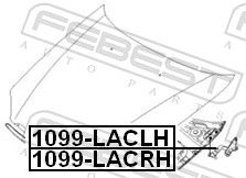 ПЕТЛЯ КАПОТА 1099-LACRH FEBEST