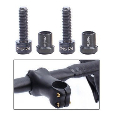 2x śruby mostka węglowego roweru nakrętki ze stopu tytanu