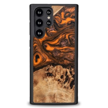Pouzdro Bewood Unikátní pro Samsung Galaxy S23 Ultra oranžové