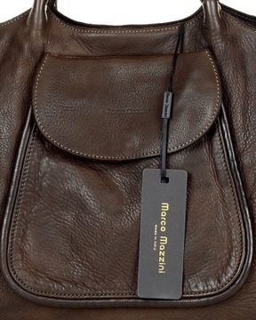 Duża torebka damska SHOPPER skórzana Marco Mazzini