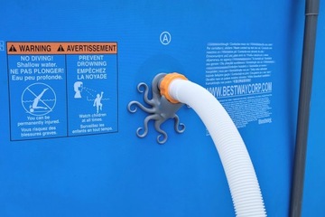 2x ОПОРЫ БАССЕЙНОВЫХ ТРУБ для INTEX BESTWAY POOL на РЕДУКЦИОННОМ ПЕРЕХОДНИКЕ 32x38