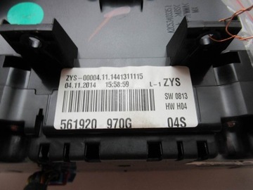 СЧЕТЧИК ЧАСОВ Volkswagen Passat B7 США 561920970G