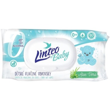 Серветки вологі для дітей LINTEO Baby 80 шт.