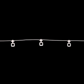 Наденьте веревку на рейку ПВХ каждые 8 ​​см, белая, 1 метр.