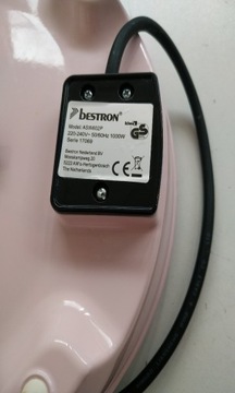 МАШИНА ДЛЯ БЛИННИКОВ BESTRON ASW602P РОЗОВАЯ 1000ВТ