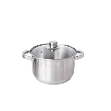 Garnek nierdzewny 24 cm 6L Koral indukcja 1755
