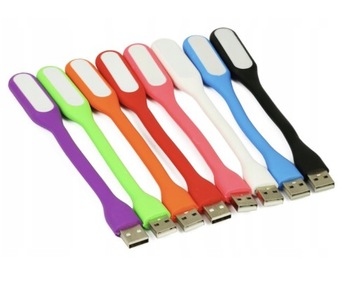 USB-лампа силиконовая, передвижная, функциональная для ноутбука, светодиодная, прочная, гибкая.