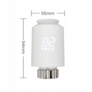 ИНТЕЛЛЕКТУАЛЬНЫЙ ТЕРМОСТАТ НА ГОЛОВКЕ Tuya Zigbee