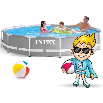 Каркасный садовый бассейн INTEX 366x76 16в1 КОМПЛЕКТ