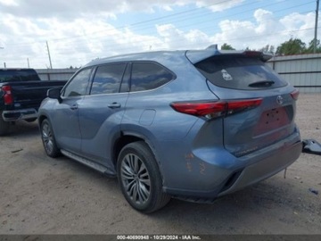 Toyota Highlander III 2021 Toyota Highlander 2021r., Platinium, od ubezpieczalni 3.5 Benzyna 295KM, zdjęcie 4