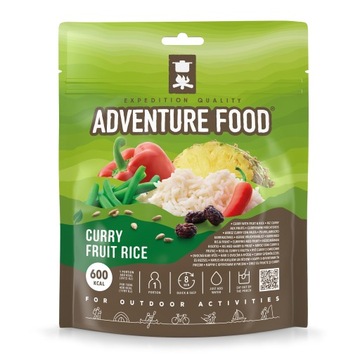 Potrawa Ryż curry z owocami vege Adventure Food