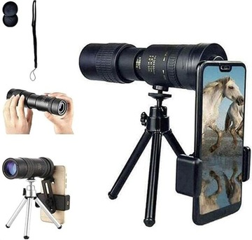 МОНОКУЛЯРНЫЙ БИНОКЛЯРНЫЙ ТЕЛЕСКОП 10-300x40 РИСКОП, НОВЫЙ