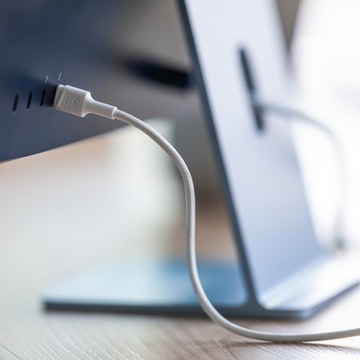 Белый кабель Прочный USB-кабель 60 Вт USB-C — USB-C тип C, подача питания 2 м