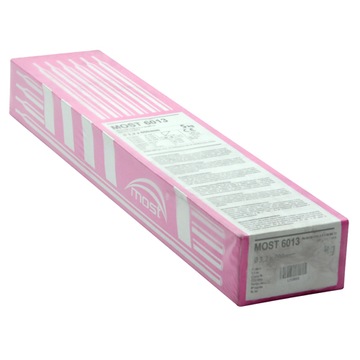 РУТИЛОВЫЙ СВАРОЧНЫЙ ЭЛЕКТРОД MMA 6013 3,2мм x 400мм 5КГ MOST (РОЗОВЫЙ)