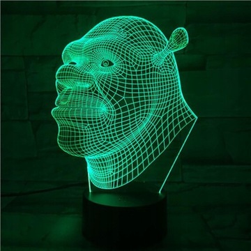 Шрек Usb 3d Аниме Ночник Атмосфера Лампа