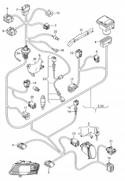 ЖГУТ НАСОСА АБС ЛЕВЫЙ AUDI A6 C6 4F1971075FA