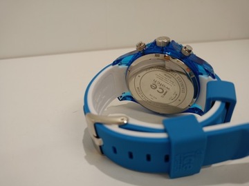 Ice-Watch - Ice Aqua Malibu - niebieski zegarek męski z silikonowym paskiem
