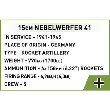COBI Историческая коллекция 15 см Nebelwerfer 41, 2291