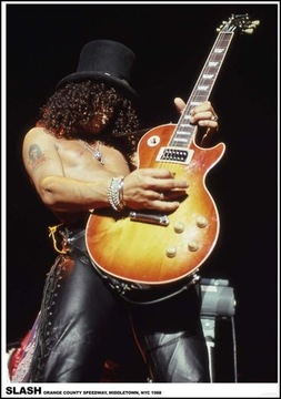 Guns N' Roses Slash Koncert 1988 - plakat