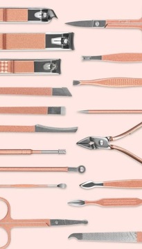 Набор ногтей для маникюра и педикюра в футляре «Роза»