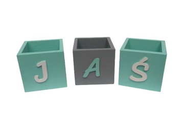 Контейнер, органайзер, чашка для мелков с буквой