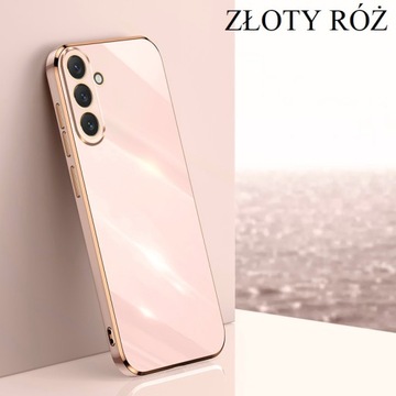 ЭЛЕГАНТНЫЙ ЗОЛОТОЙ КОРПУС GLAMOUR ДЛЯ SAMSUNG GALAXY S24 + ЗАЩИТНОЕ СТЕКЛО