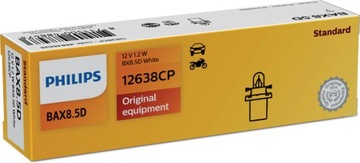 Philips Żarówka BX8,5D 12V 1.12W WHITE VISION 1szt