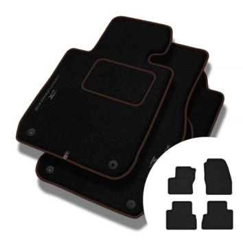 Velurové koberce Performance pro Ford Grand C-max II 2012-2019 5 osob