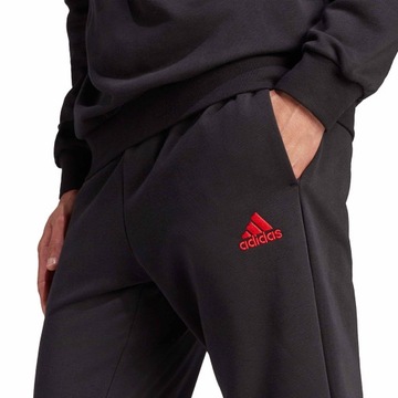 ADIDAS BLUZA SPODNIE KOMPLET DRES MĘSKI CZARNY