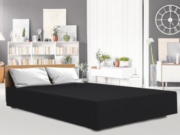 PRZEŚCIERADŁO JERSEY ELASTAN 140X200 CZARNE DARYMEX