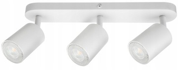 Lampa oprawa kinkiet SIENA biała 3 x gu10 do led