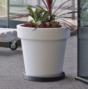 Мобильная подставка для цветочных горшков Prosperplast 29см, пластик антрацит