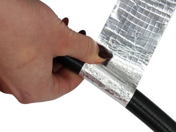 Taśma aluminiowa samoprzylepna 128/5 m ZBROJONA