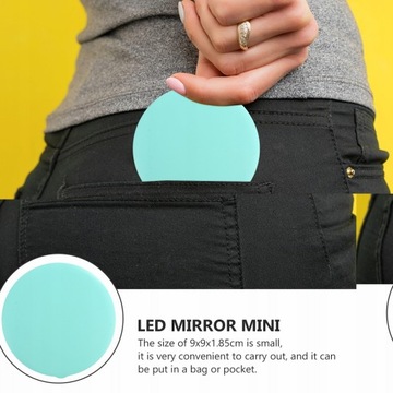 Портативное зеркало для макияжа с 10-кратным увеличением.