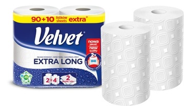 Бумажное полотенце Velvet Extra Long, 2 рулона