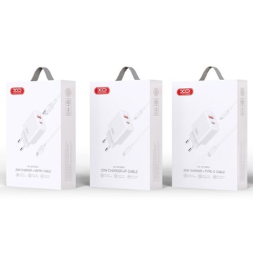 НАБОР | БЫСТРОЕ СЕТЕВОЕ ЗАРЯДНОЕ УСТРОЙСТВО PD TYPE-C | QC3.0 USB + КАБЕЛЬ ТИПА C 60 Вт