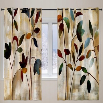 2шт 3D цифровая печать шторы оконный лист A