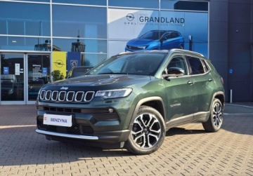 Jeep Compass II SUV Facelifting 1.3 GSE T4 130KM 2021 Jeep Compass 1,3 TMAir 130KM Limited - PL, jeden wl., serwis ASO, bezwypad, zdjęcie 1