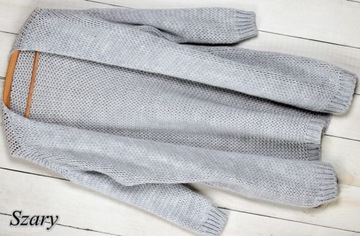 КАРДИГАН СВИТЕР С РУКАВАМИ СЕРЫЙ k10