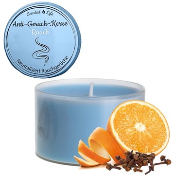 ŚWIECZKA ŚWIECA ZAPACHOWA ANTYTABAK ANTYTYTONIOWA