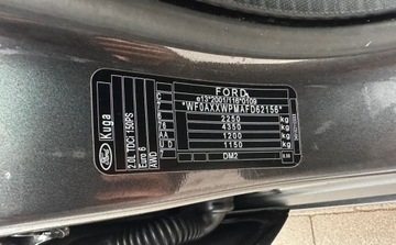 Ford Kuga II SUV 2.0 TDCi 150KM 2015 Ford Kuga AWD, 2.0TDCi 150KM, Klima, Alu, Zarejestrowany w PL, VAT-marza, zdjęcie 36